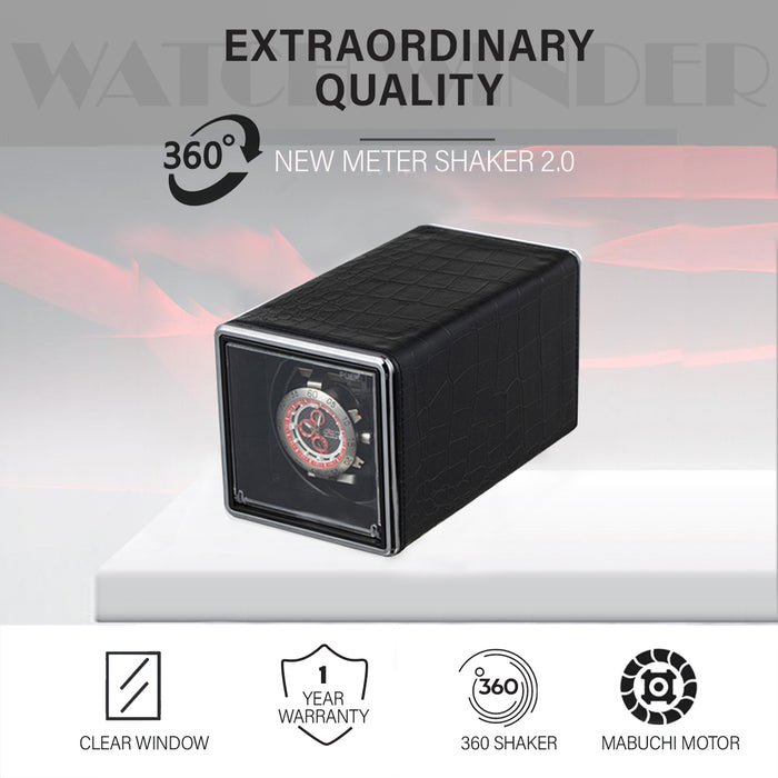 SINGLE 360 Deg movement Modular Watch Winder Watch Storage Box Power Operated