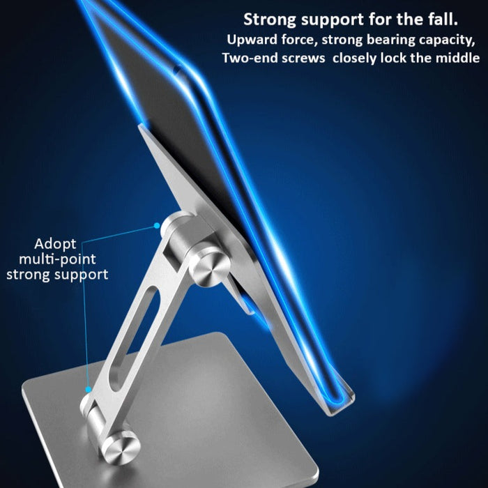 Aluminium Folding V5 Mobile Tablet Stand supports up to 12 inch