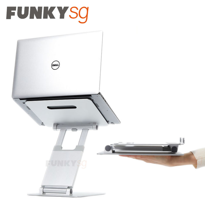 POUT EYES 3 LIFT- A Height Adjustable Aluminum Standing Laptop Riser For 10 to 17inch
