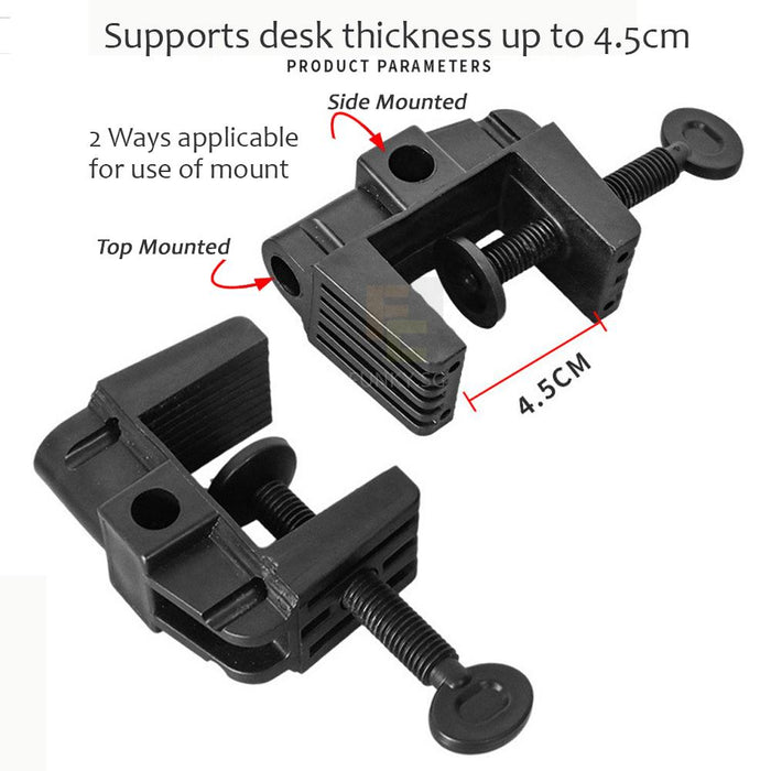 EXTRA LENGTH Professional Stand Suspension Scissor Arm Stand Table Clamp