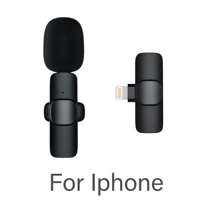 Wireless Microphone for iPhone / Type C Mobile Plug-Play Clip-on