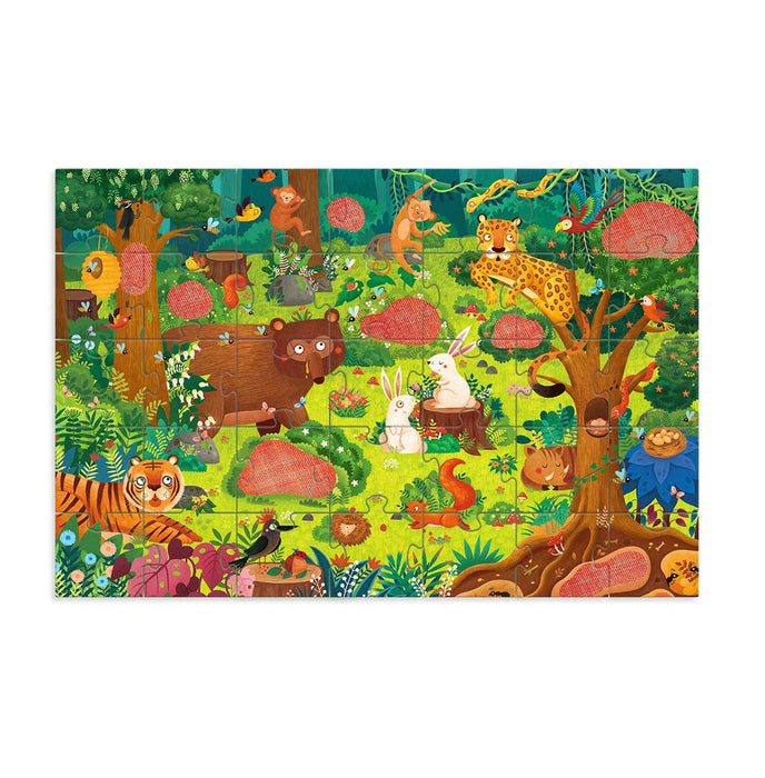 MiDeer 35PCS Children Jigsaw Puzzle. Matching Secret Glasses Cartoon Toy 3-6 Years Gifts