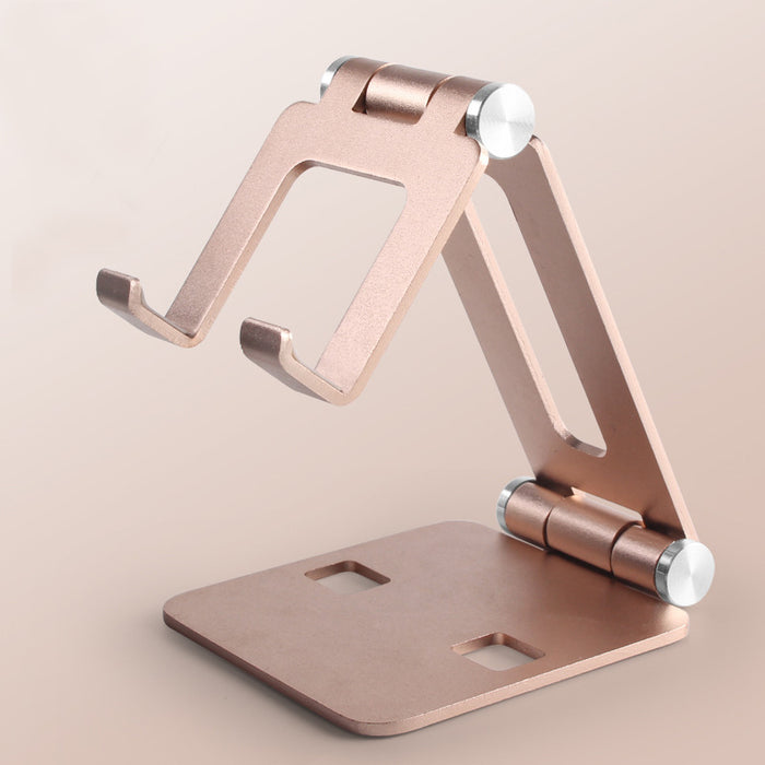 V4 Charging Mobile Stand / Iphone Holder With Free Carrying Pouch, Metallic Colour