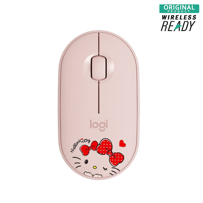 Logitech Pebble Mouse HELLO KITTY Limited Edition Dual Connection Bluetooth/ USB