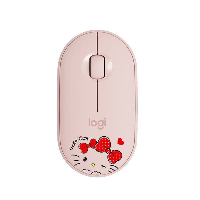 Logitech Pebble Mouse HELLO KITTY Limited Edition Dual Connection Bluetooth/ USB
