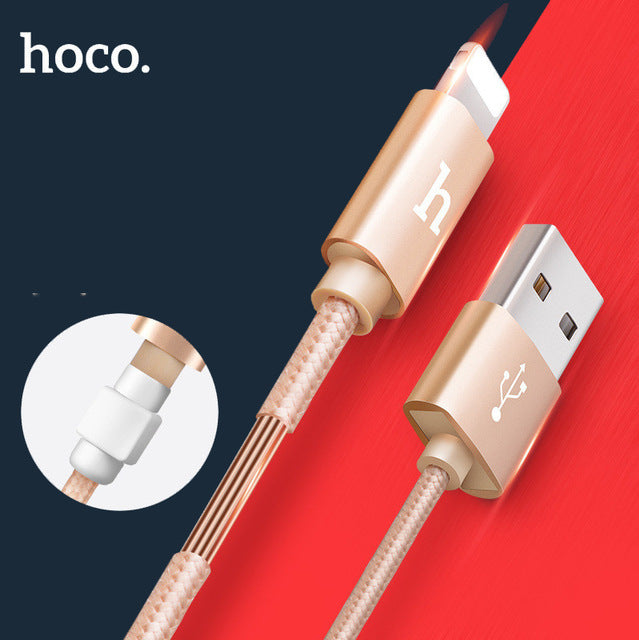 HOCO X2 Nylon Knitted Cable available for Apple-Lightning/Micro/Type C ( 3 colors)