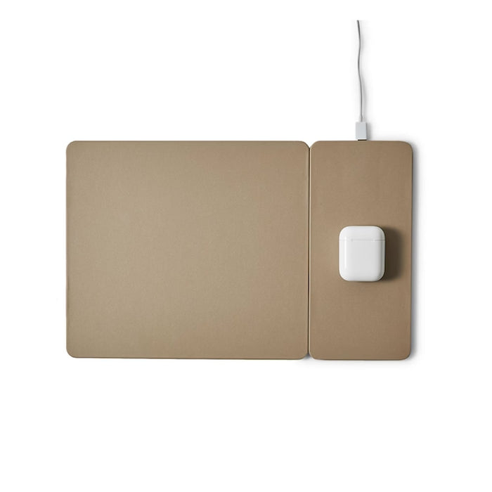 POUT HANDS 3 Split- 15W Detachable Wireless Charging Mouse Pad- Dust Gray/ Midnight Blue/ Latte Cream