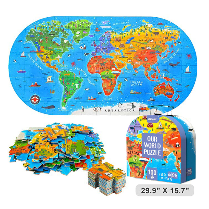 Mideer Gift Box Puzzle 8 Themes 100-104pcs Puzzles