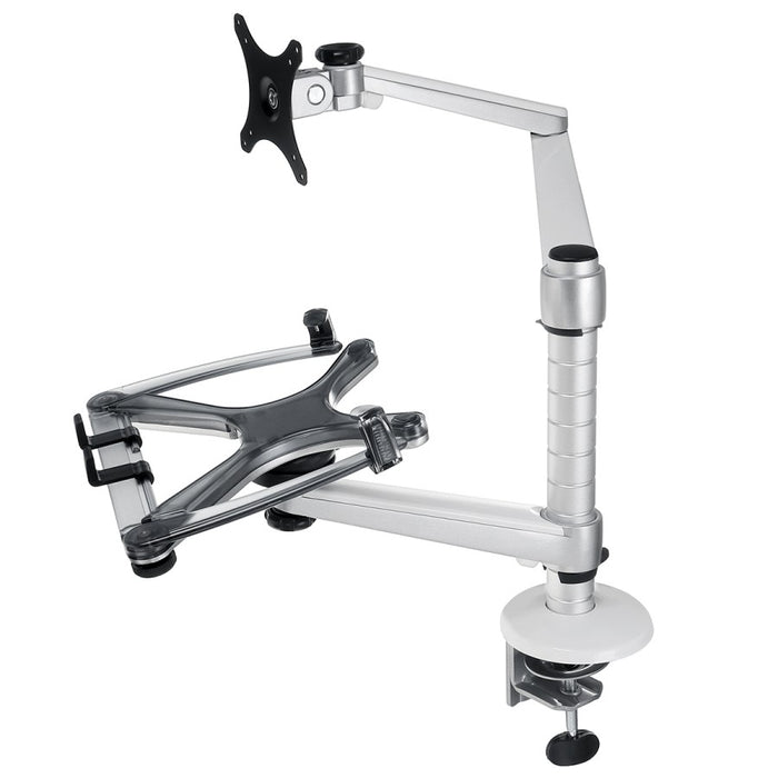 Dual Arm Mount Laptop and Monitor Stand Bracket OA-7