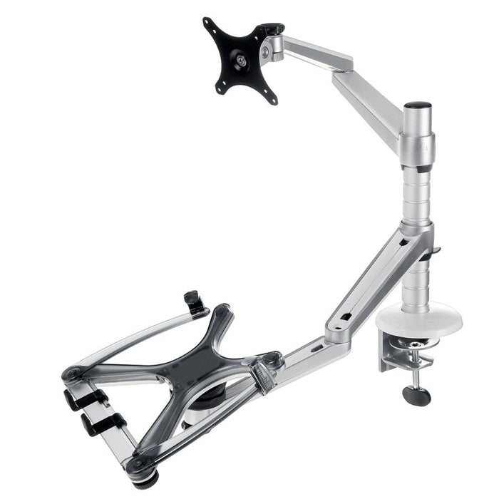 Dual Arm Mount Laptop and Monitor Stand Bracket OA-7X