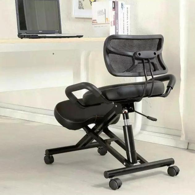 [Preorder] Ergonomic Kneeling Home Office Chair in PU Leather