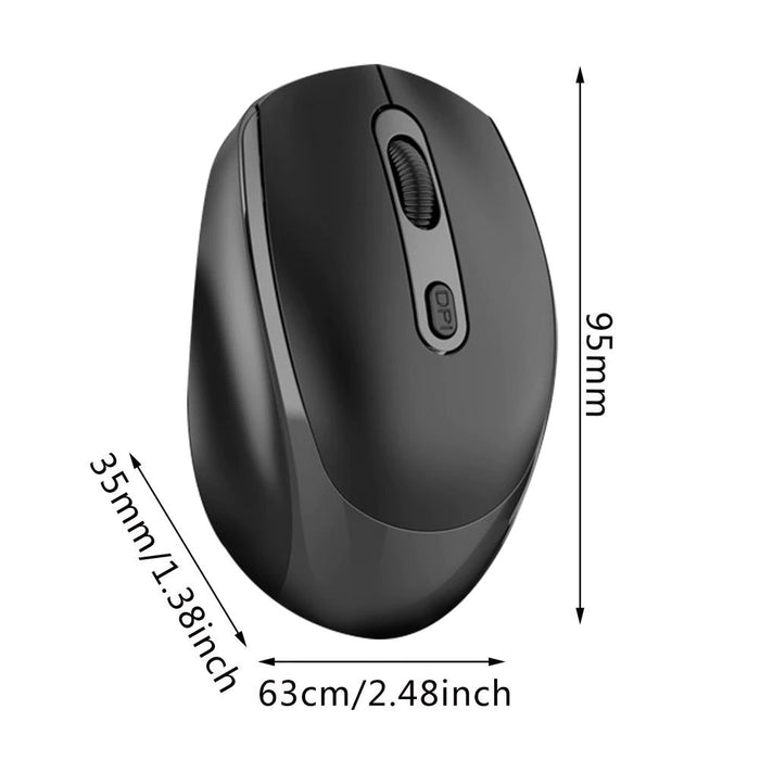 M107 Rechargeable Wireless Mouse Dual-Mode Connection Bluetooth USB Receiver Wireless Mouse *NO BATTERY Required*