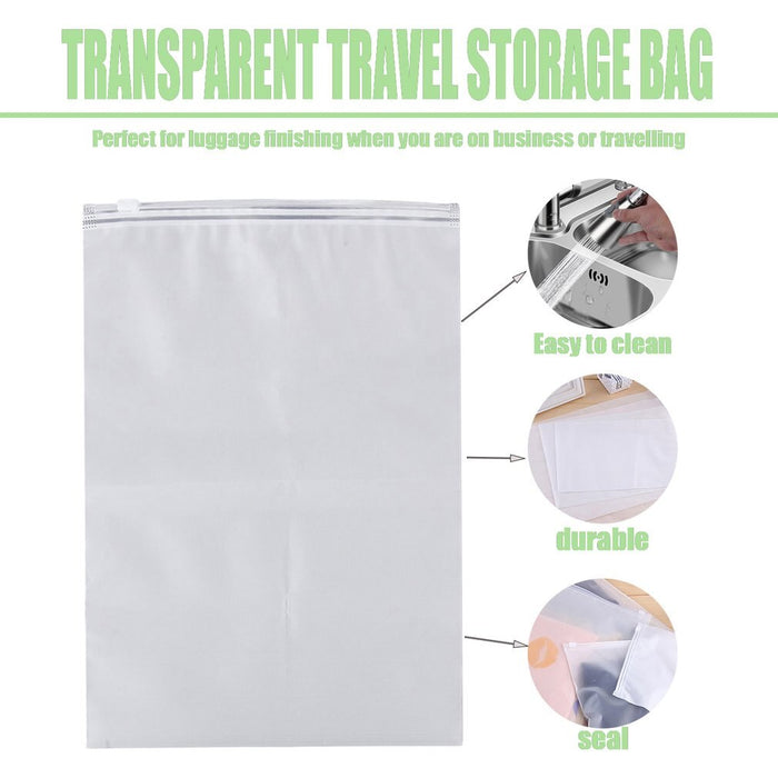 (10 PCS) Waterproof Zip Lock Bag For Storage and Travel