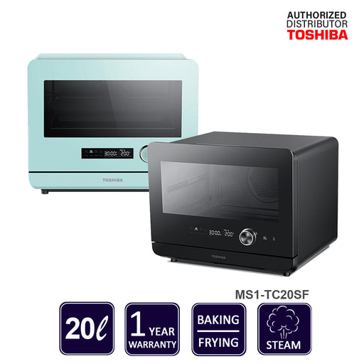 Toshiba 20L Steam Oven - Mint Green (MS1-TC20SF GN) Metro Department Store