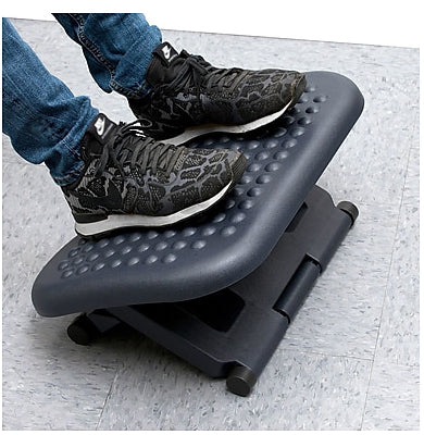 Ergonomic Footrest with Massage Beads Grey
