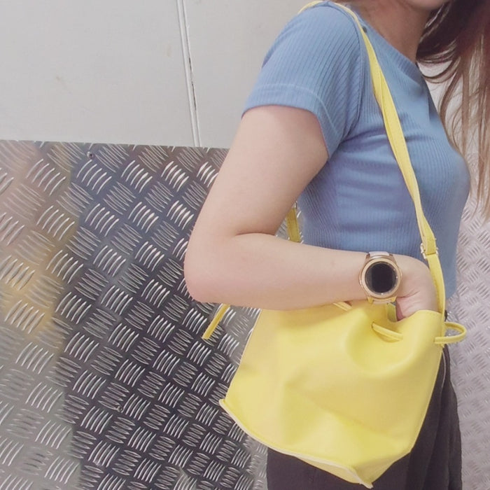 Ladies Handbag- Small Bucket Drawstring Bag