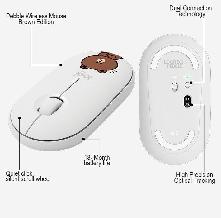 Logitech Pebble Mouse THE LINE Limited Edition Dual Connection Bluetooth/ USB