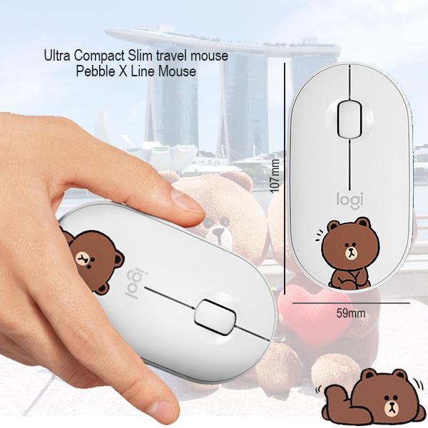 COMBO Logitech K380 CONY / Bear Multi Device Bluetooth Keyboard and Pebble Mouse