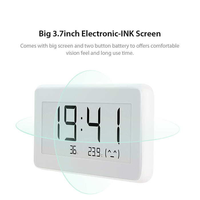 Xiaomi Mi Original Multifunctional Digital Clock Electronic-INK Screen  Temperature Humidity Sensor BT Wireles Thermometer Moisture Smart Linkage  Mi