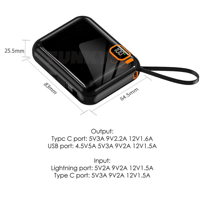 Mini 22.5W Quick Charge 10000mAh Portable Powerbank Fast Charging