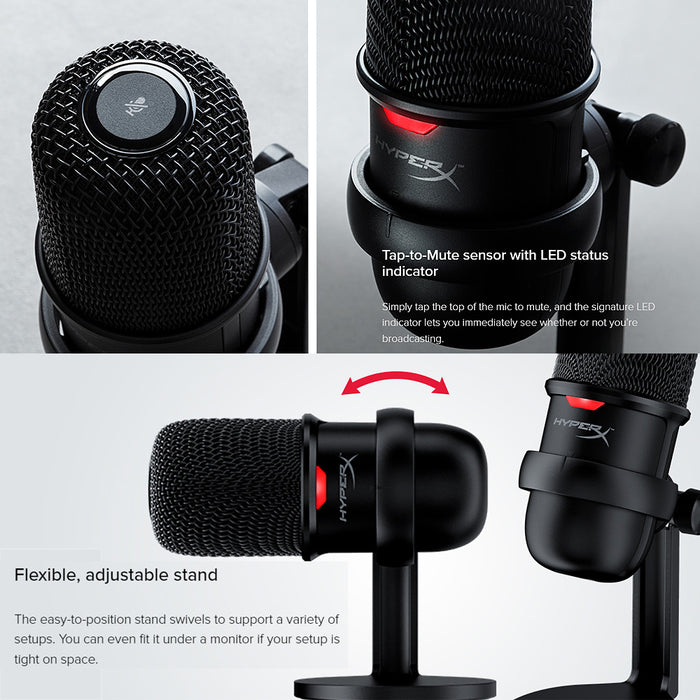[Preorder] HyperX SoloCast Usb Condenser Gaming Microphone HMIS1X-XX-BK/G