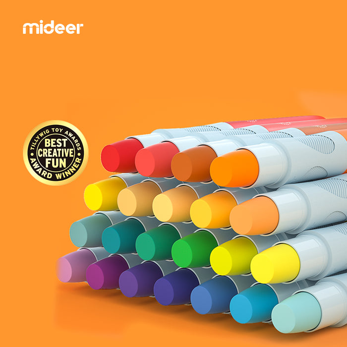 MiDeer Silky Crayons 6 / 12/ 24 or 36 Colours Crayon