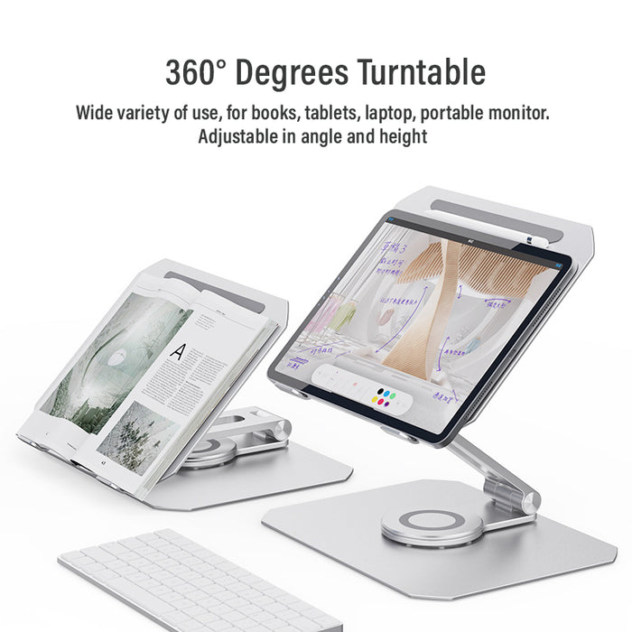 Boneruy 360° Rotating Stand Adjustable Foldable Swivel Laptop Stand Ipad / Tablet Holder