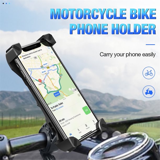 Universal Bike / Motorbike Phone Holder 360 Degree Rotating Mobile Phone Cradle Mount