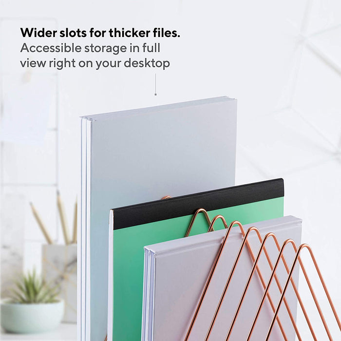 Triangular File Organizer Book Desk Organiser