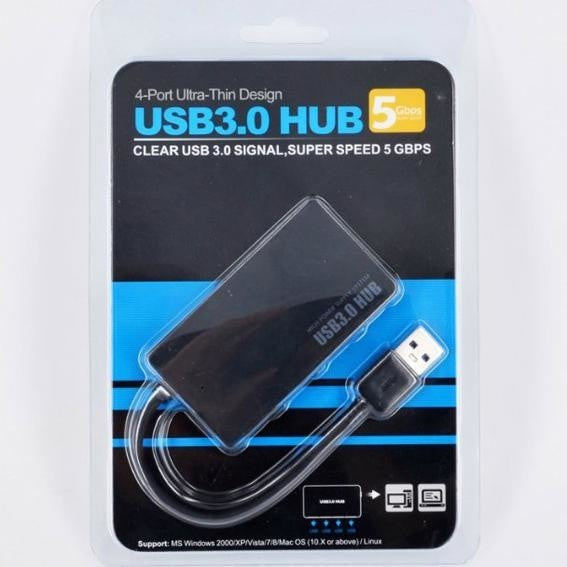 4-Port Ultra-Thin Design USB3.0 HUB, Super Speed 5 GBPs